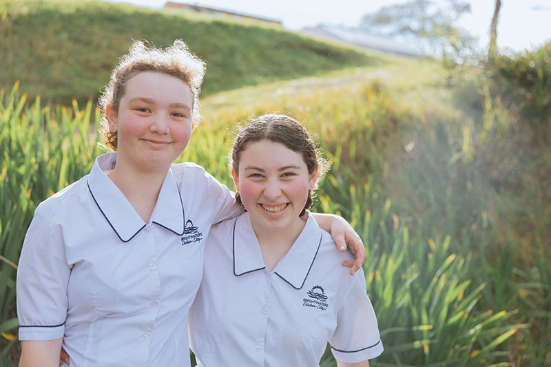 Aerial shot of Brightwaters Christian College Campus