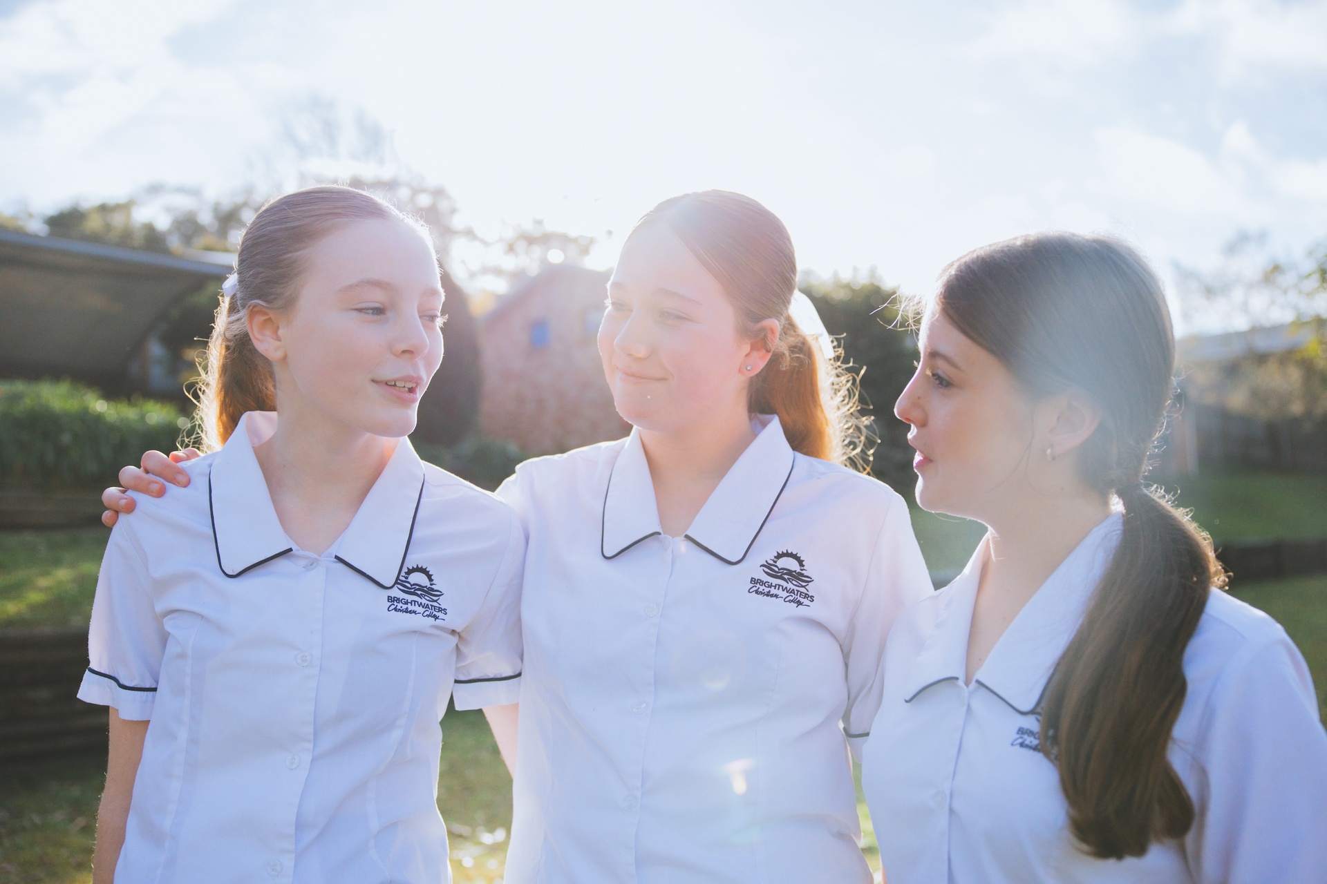 secondary school students at Brightwaters Christian College